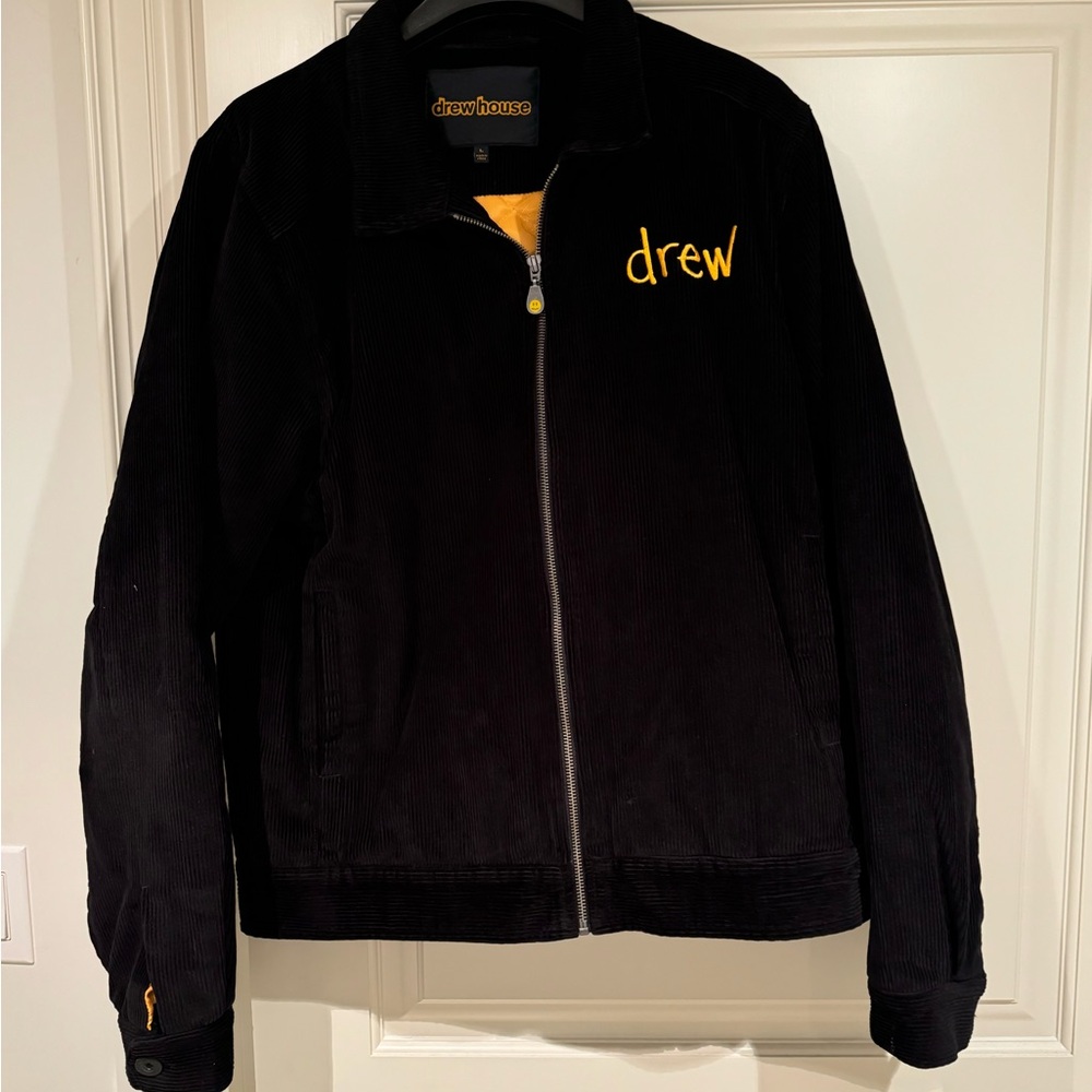 Drew House Corduroy Black and Yellow Mascot Jacket